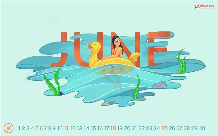 Junio 2017 calendario de fondos de pantalla #9