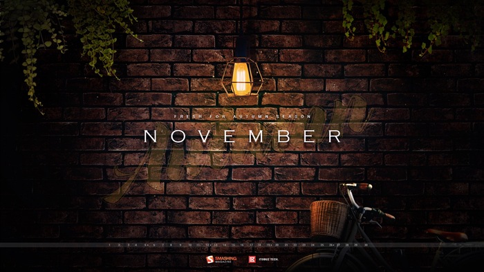 November 2017 calendar wallpaper #3