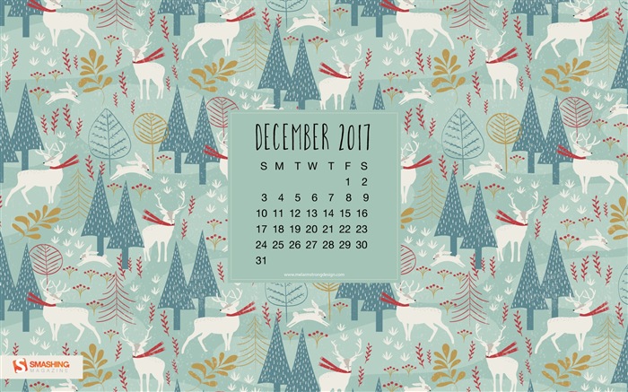 December 2017 Calendar Wallpaper #7