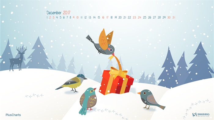 Dezember 2017 Kalender Hintergrund #25