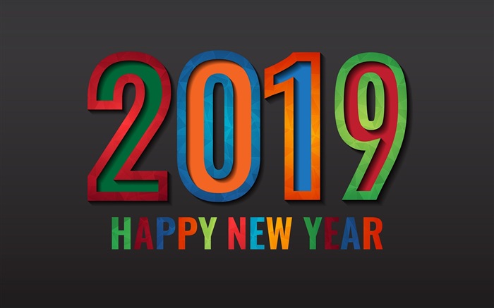Frohes neues Jahr 2019 HD Wallpaper #6