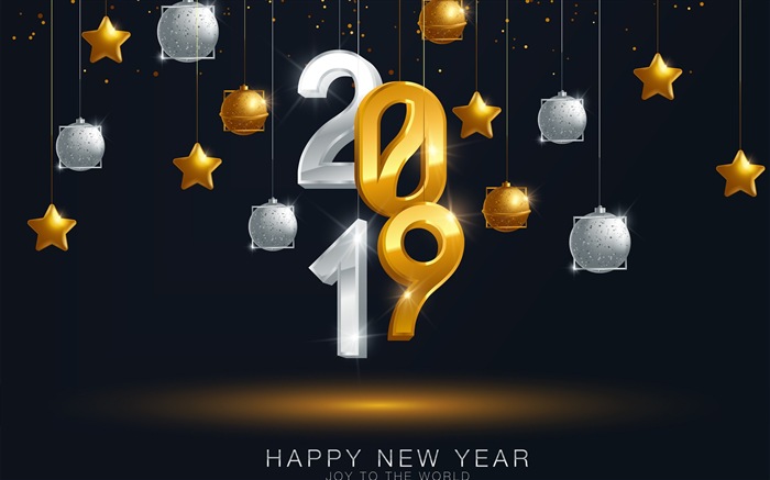 Frohes neues Jahr 2019 HD Wallpaper #12