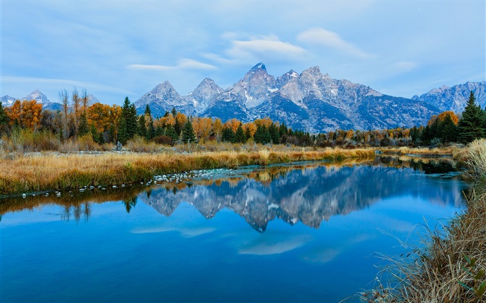 USA-großartige Teton Nationalparknatur-Landschaftstapeten HD #6