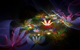 3D梦幻抽象花朵壁纸