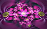 3D rêve abstrait fond d'écran de fleurs #6