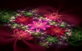 3D rêve abstrait fond d'écran de fleurs #13