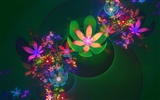3D rêve abstrait fond d'écran de fleurs #14
