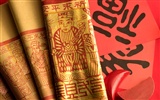 Čína Vítr slavnostní červená tapeta #13