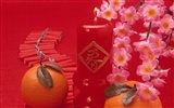 중국 바람 축제 붉은 벽지 #21