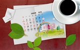 PaperArt 09 year in February calendar wallpaper #7