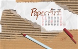 PaperArt 09 años en el fondo de pantalla de calendario febrero #13