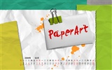 2 월 달력 배경 화면에 PaperArt 09년 #15