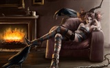 CG Illustration Fantasy Wallpaper Frauen #4