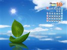 Exquisite Oktober Kalender Wallpaper #2