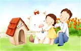 Father's Day theme of South Korean illustrator wallpaper #4