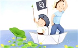 Father's Day theme of South Korean illustrator wallpaper #7