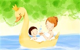 Mother's Day theme of South Korean illustrator wallpaper #9