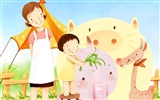 Mother's Day theme of South Korean illustrator wallpaper #11