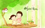 Mother's Day theme of South Korean illustrator wallpaper #17