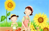 Mother's Day theme of South Korean illustrator wallpaper #20