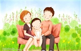 Mother's Day theme of South Korean illustrator wallpaper #21