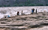 Neustále proudící Žlutá řeka - Hukou Waterfall cestovních poznámek (Minghu Metasequoia práce) #13