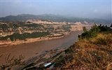 Neustále proudící Žlutá řeka - Hukou Waterfall cestovních poznámek (Minghu Metasequoia práce) #19