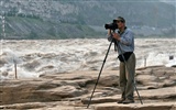 Kontinuierlich fließenden Yellow River - Hukou Waterfall Travel Notes (Minghu Metasequoia Werke) #8