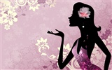 矢量女人花壁紙 #10865