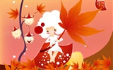 illustrateur Button wallpaper fille #18