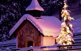 Christmas landscaping series wallpaper (4) #7