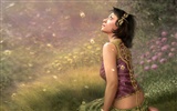 Beautiful women wallpaper fantasy illustrator #3