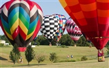 Fond d'écran en montgolfière