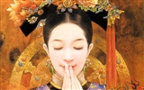 Qing-Dynastie Women Gemälde Wallpaper #4