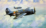 HD wallpaper painting aircraft #4