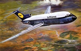 HD wallpaper painting aircraft #6