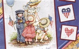 Holly Hobbie 可爱小女孩手绘壁纸7