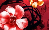 Fondos de pantalla de tinta exquisita flor #2