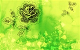 Fondos de pantalla de tinta exquisita flor #7