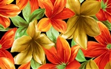 Fondos de pantalla de tinta exquisita flor #11