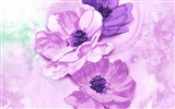 Exquisite Ink Flower Wallpapers #13