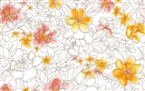 Exquisite Ink Flower Wallpapers #14