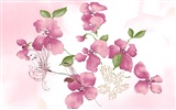 Fondos de pantalla de tinta exquisita flor #17