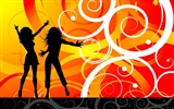 vector wallpaper silhouette personnes (1)