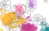 꽃 벽지 일러스트 디자인 #5
