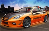 コンピュータPhotoshopの手描き壁紙車 #2