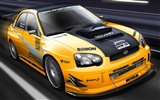 コンピュータPhotoshopの手描き壁紙車 #7
