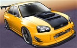 コンピュータPhotoshopの手描き壁紙車 #8
