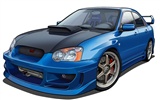 コンピュータPhotoshopの手描き壁紙車 #17