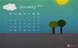 Januar 2010 Kalender Wallpaper #11